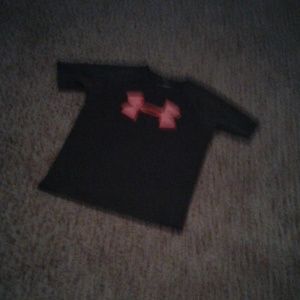 Pink and grey under armor t-shirt